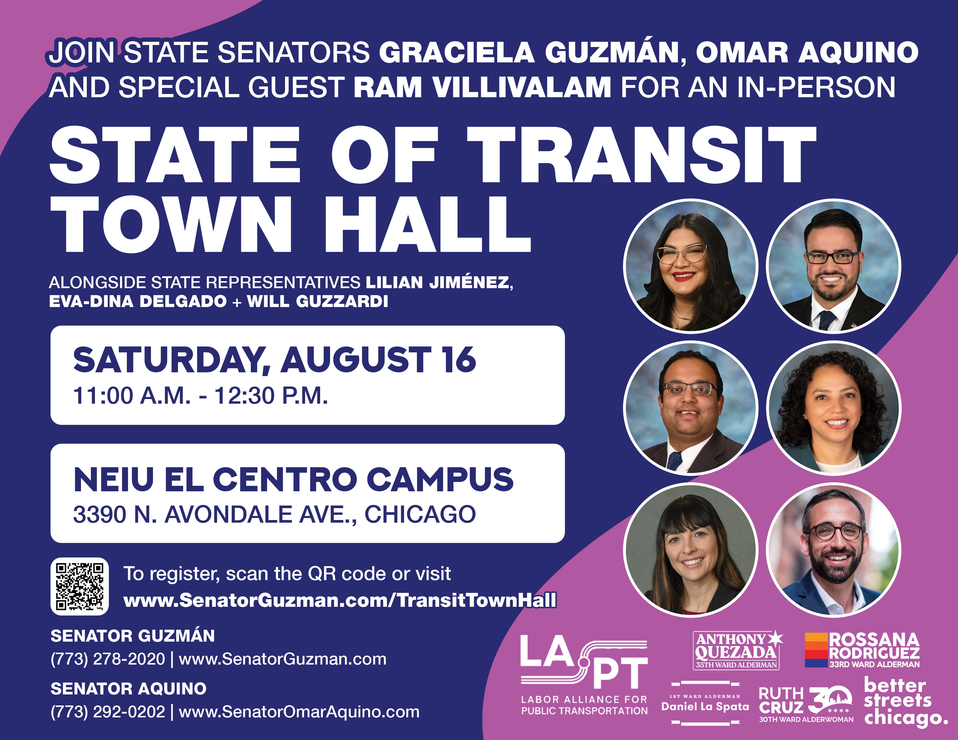 Guzman Aquino Villivalam TransitTownhall Flyer